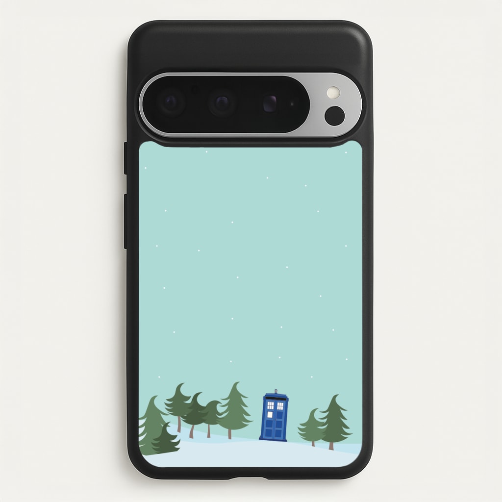 Christmas Tardis - Doctor Who - Doctor Who Phone Case for Google Pixel 9 Pro XL