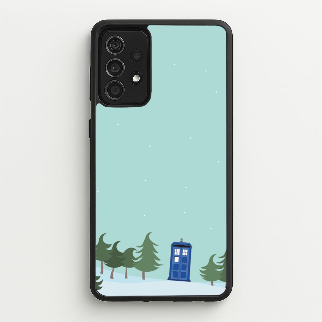 Christmas Tardis - Doctor Who - Doctor Who Phone Case for Galaxy A52 / A52s