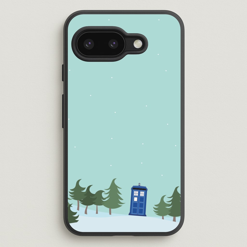 Christmas Tardis - Doctor Who - Doctor Who Phone Case for Google Pixel 9a