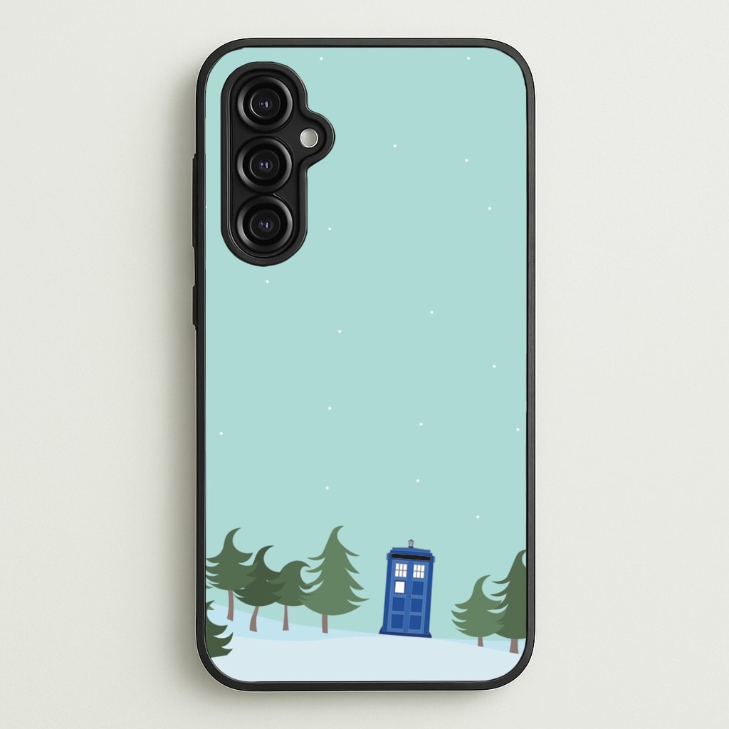 Christmas Tardis - Doctor Who - Doctor Who Phone Case for Galaxy A14