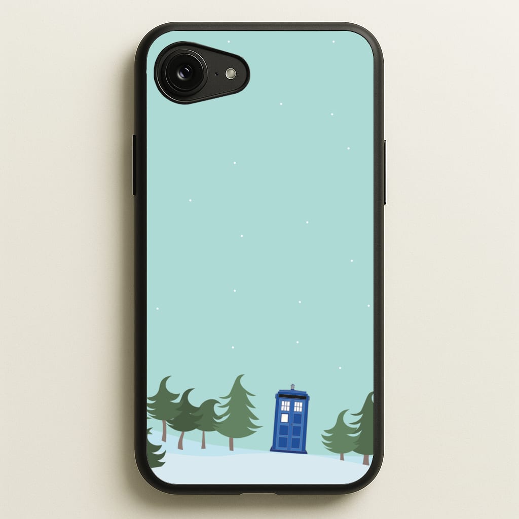Christmas Tardis - Doctor Who - Doctor Who Phone Case for iPhone 16e