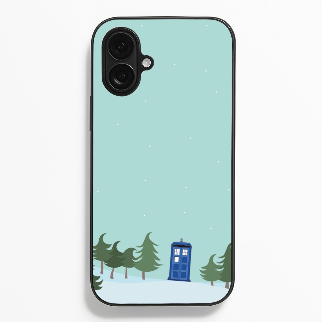 Christmas Tardis - Doctor Who - Doctor Who Phone Case for iPhone 16 Plus