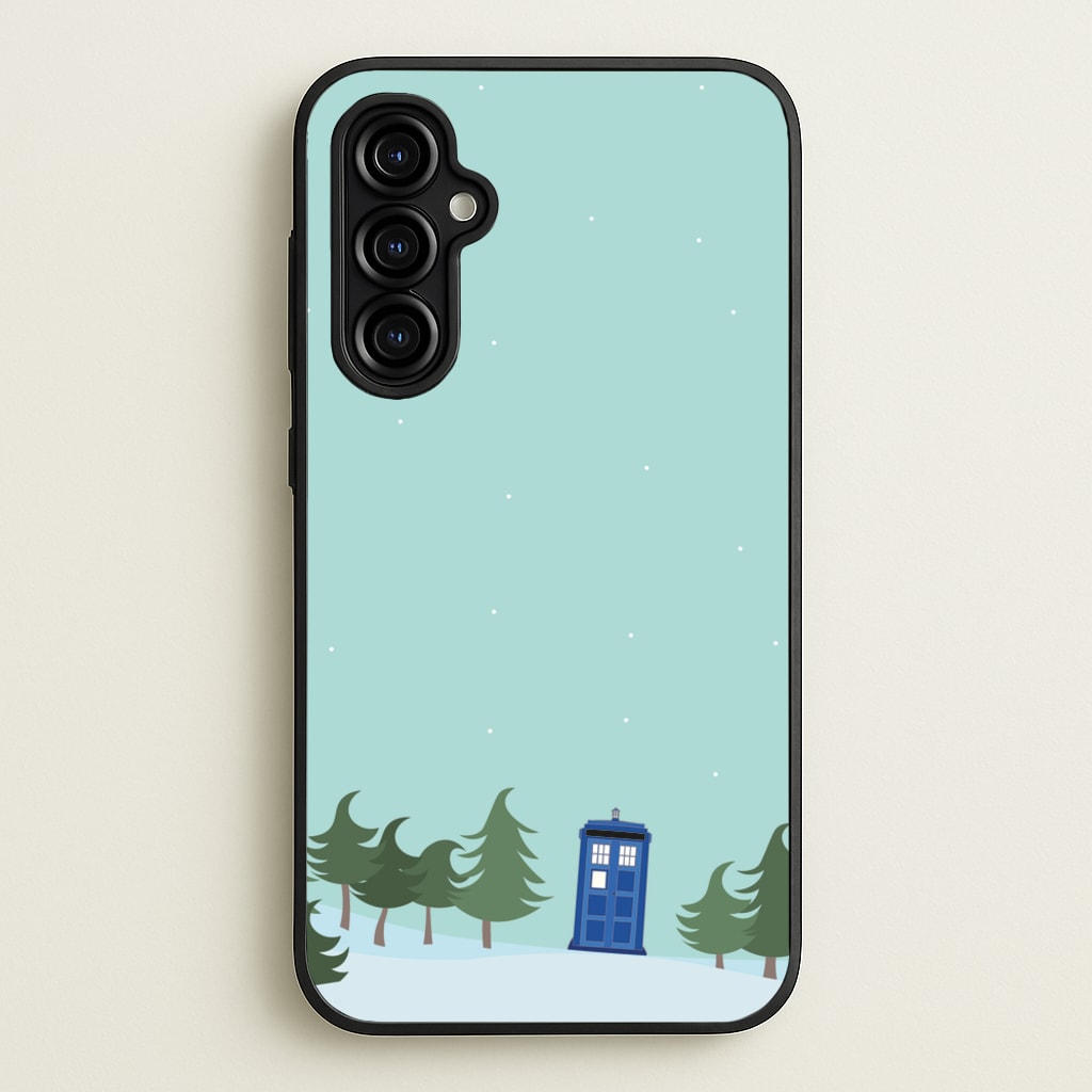 Christmas Tardis - Doctor Who - Doctor Who Phone Case for Galaxy A54