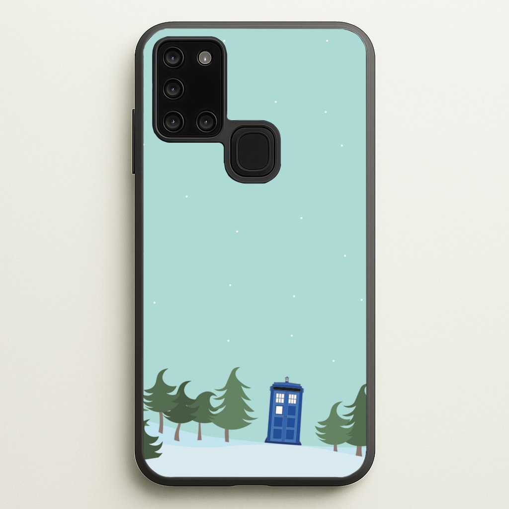 Christmas Tardis - Doctor Who - Doctor Who Phone Case for Galaxy A21s