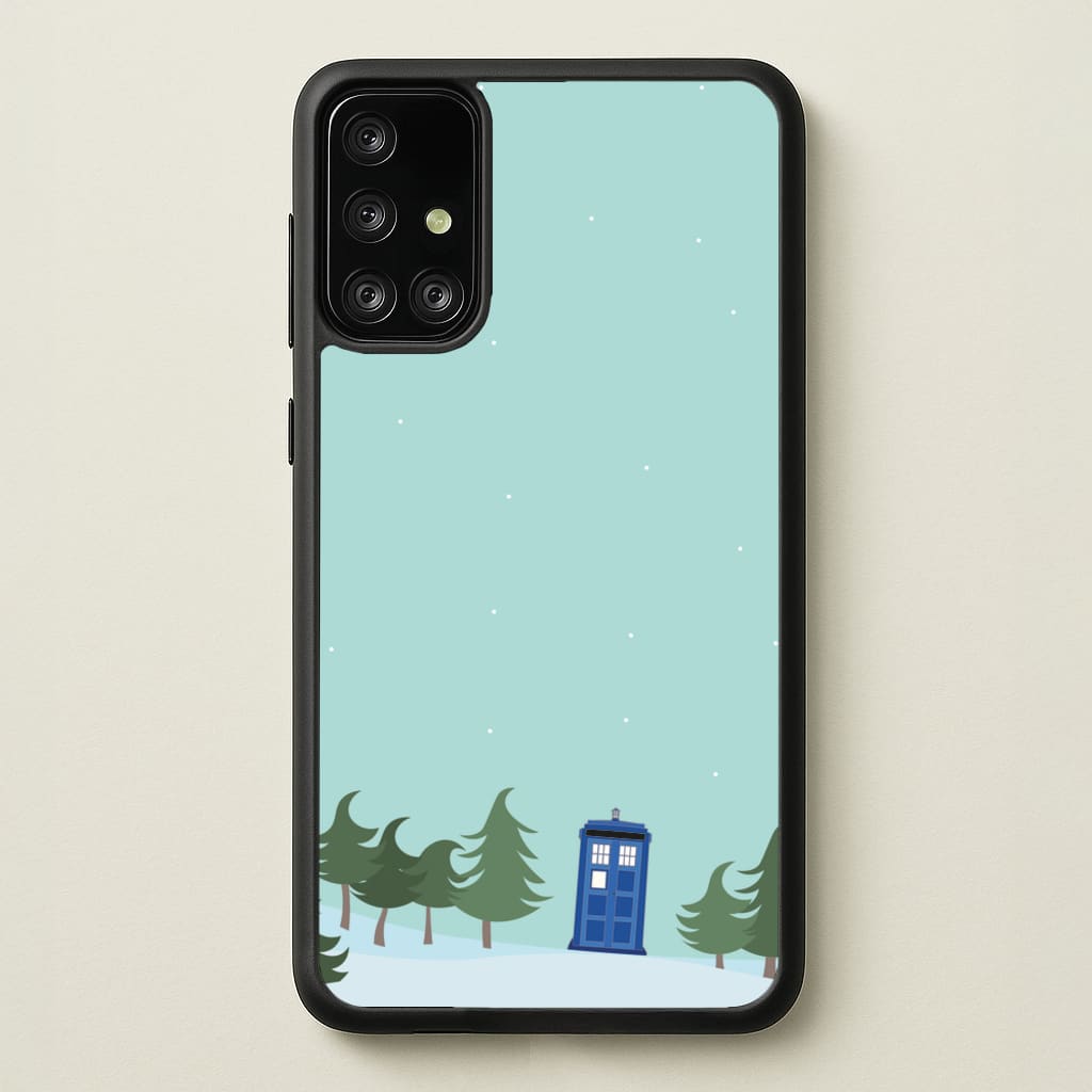 Christmas Tardis - Doctor Who  - Doctor Who Phone Case for Galaxy A71