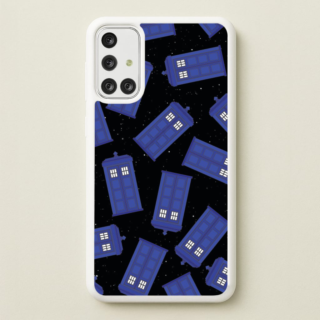 Tardis Pattern - Doctor Who Phone Case for Galaxy A71