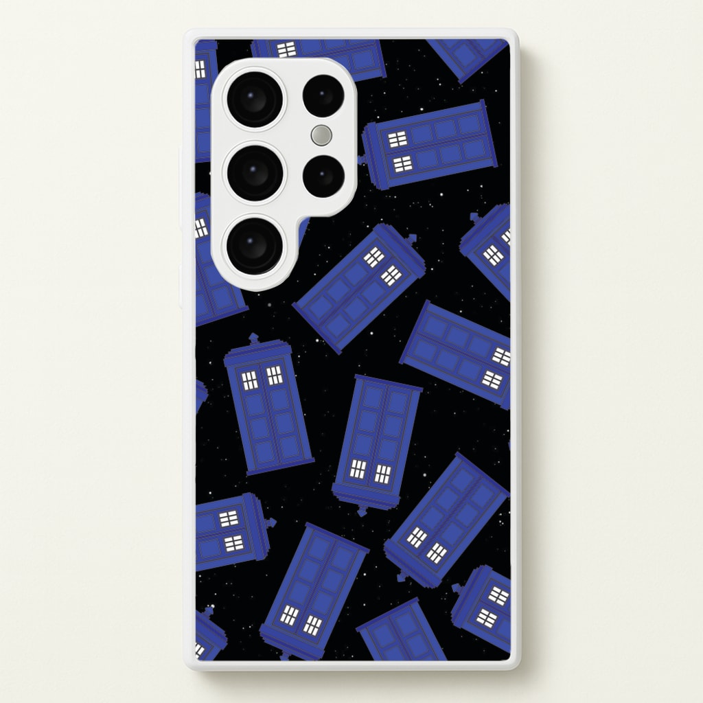 Tardis Pattern - Doctor Who Phone Case for Galaxy S24 Ultra