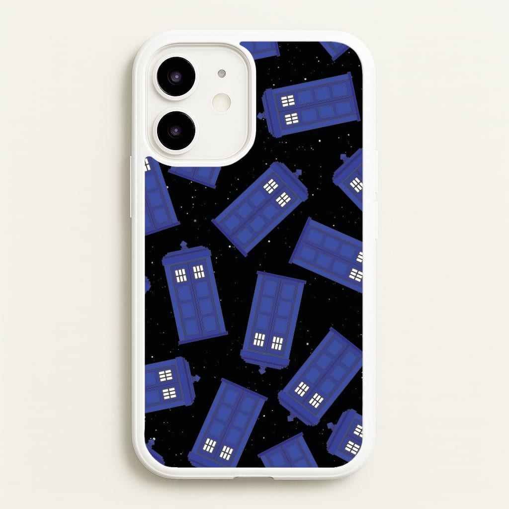 Tardis Pattern - Doctor Who Phone Case for iPhone 12 Mini