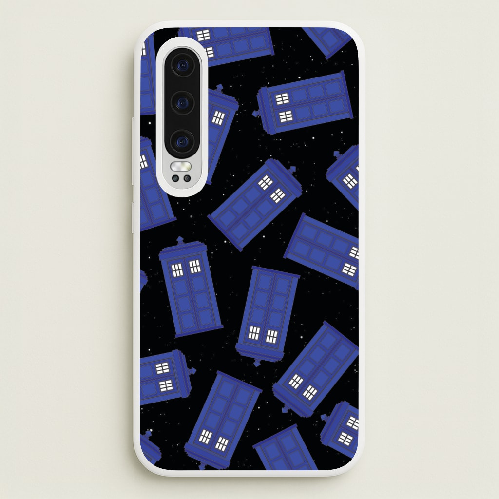 Tardis Pattern - Doctor Who Phone Case for Huawei P30