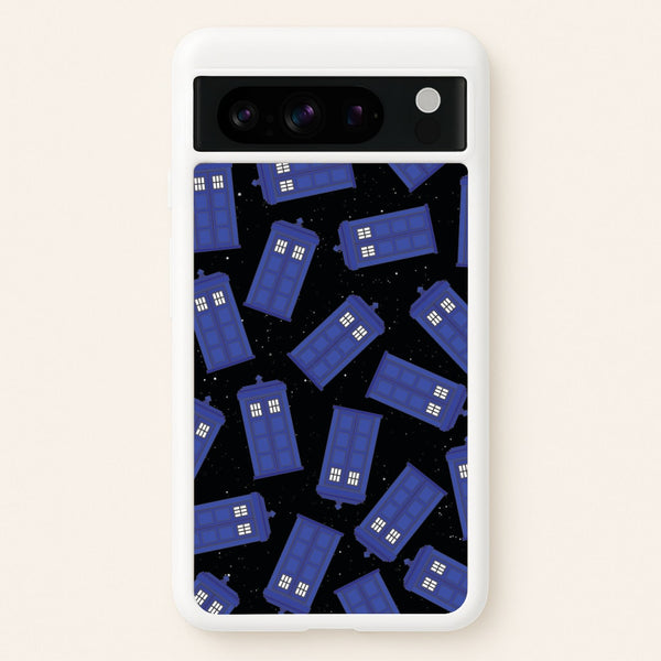 Tardis Pattern - Doctor Who Phone Case for Google Pixel 8 Pro