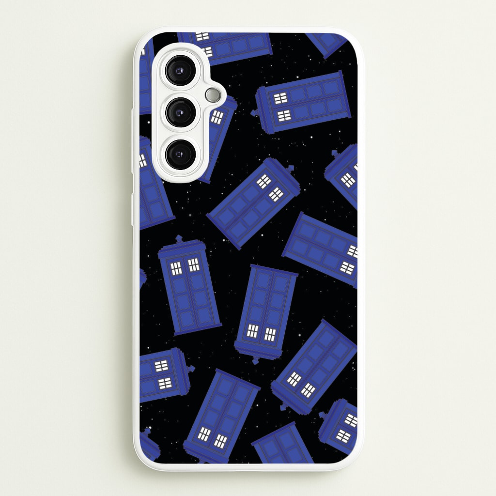 Tardis Pattern - Doctor Who Phone Case for Galaxy A14