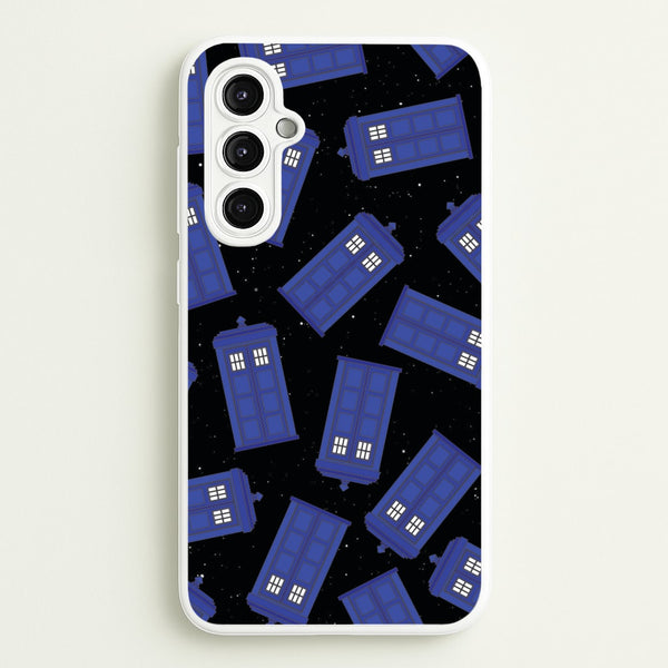 Tardis Pattern - Doctor Who Phone Case for Galaxy A14