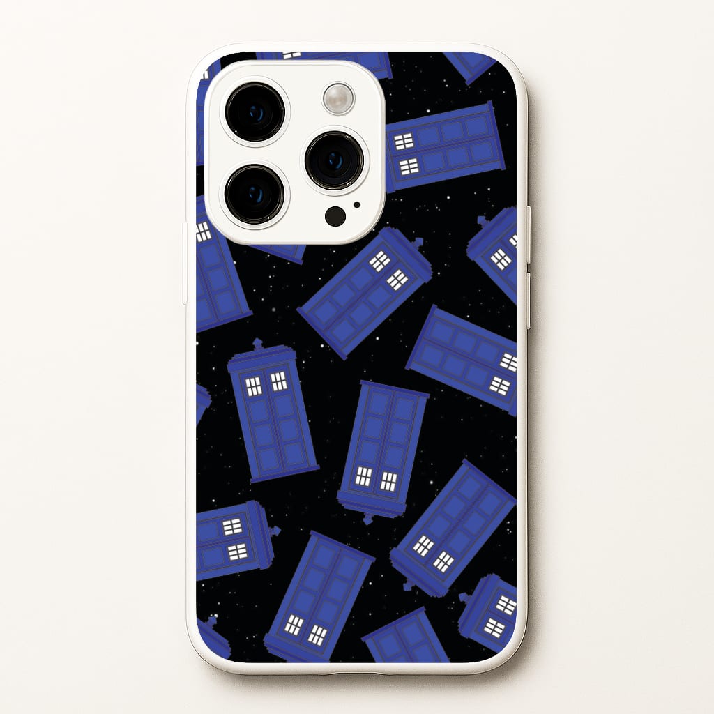 Tardis Pattern - Doctor Who Phone Case for iPhone 14 Pro Max