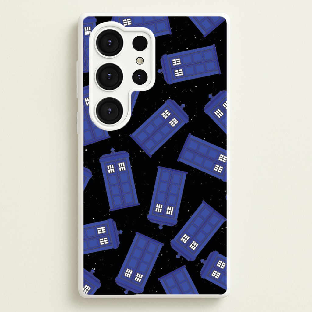 Tardis Pattern - Doctor Who Phone Case for Galaxy S25 Ultra