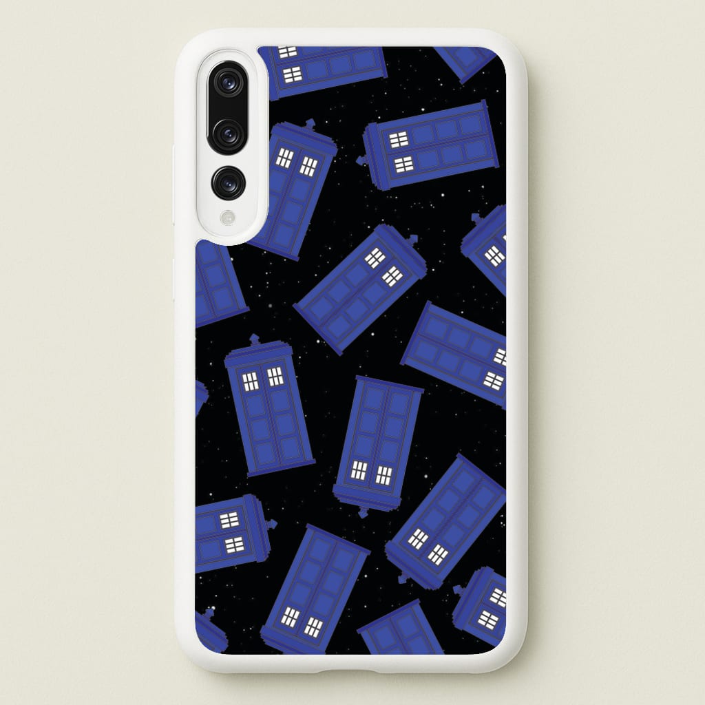 Tardis Pattern - Doctor Who Phone Case for Huawei P20 Pro