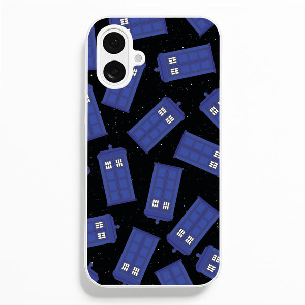 Tardis Pattern - Doctor Who Phone Case for iPhone 16 Plus