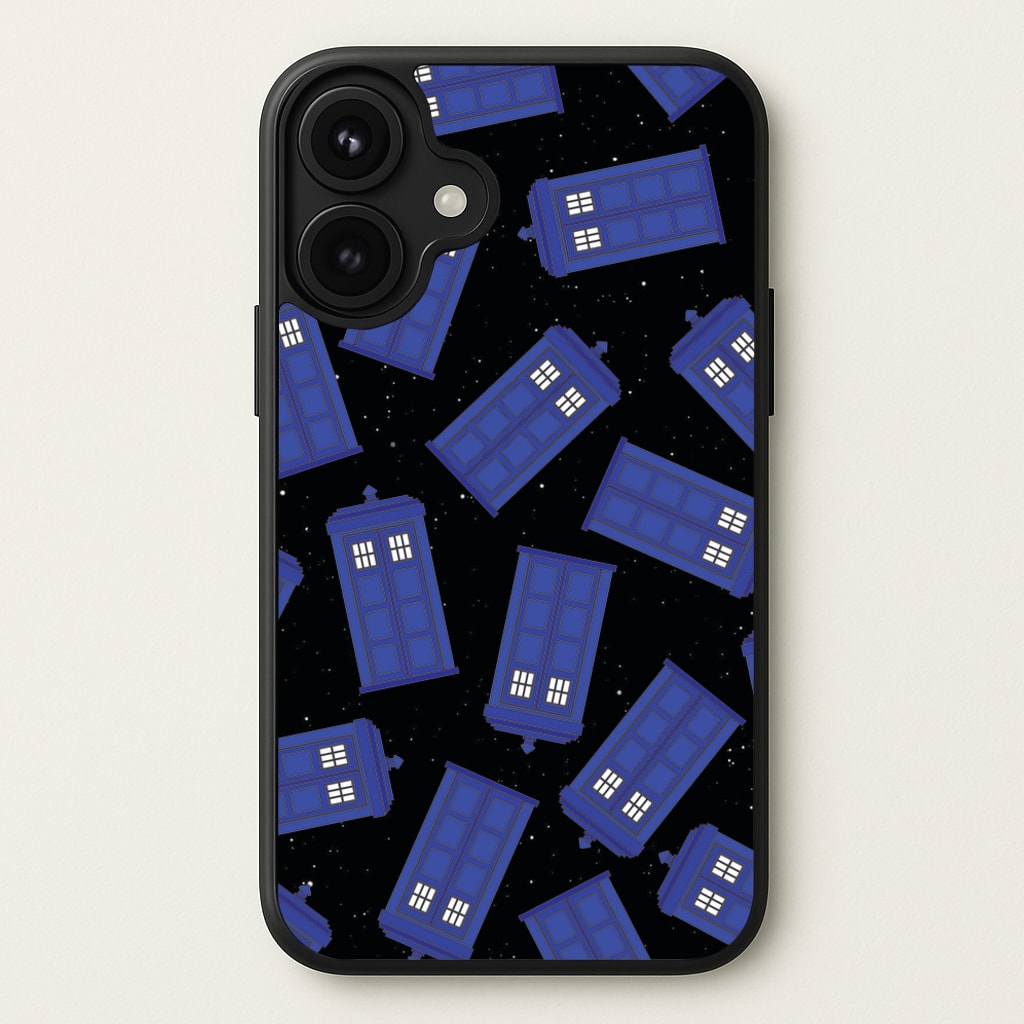 Tardis Pattern Phone Case for iPhone 17