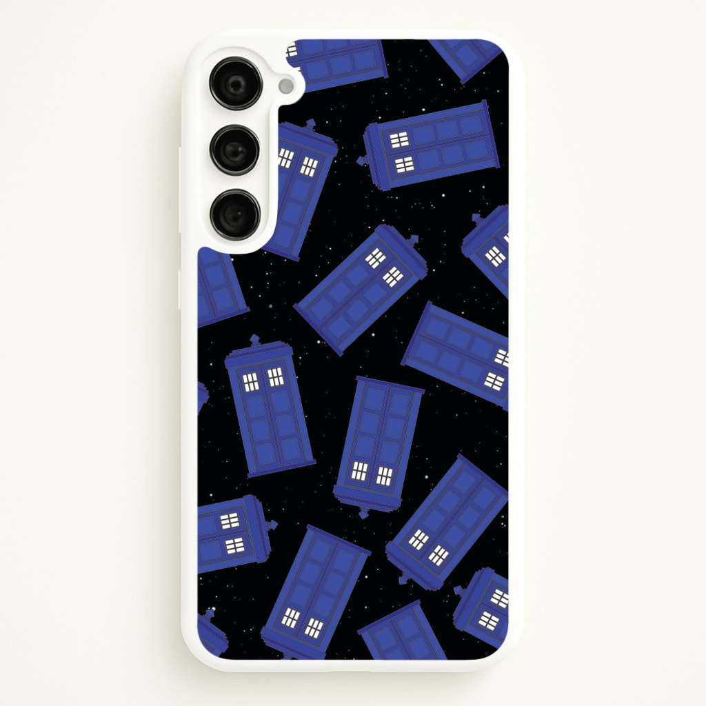 Tardis Pattern - Doctor Who Phone Case for Galaxy S23 Plus