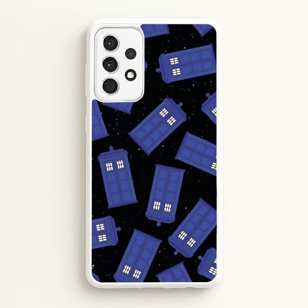 Tardis Pattern - Doctor Who Phone Case for Galaxy A52 / A52s