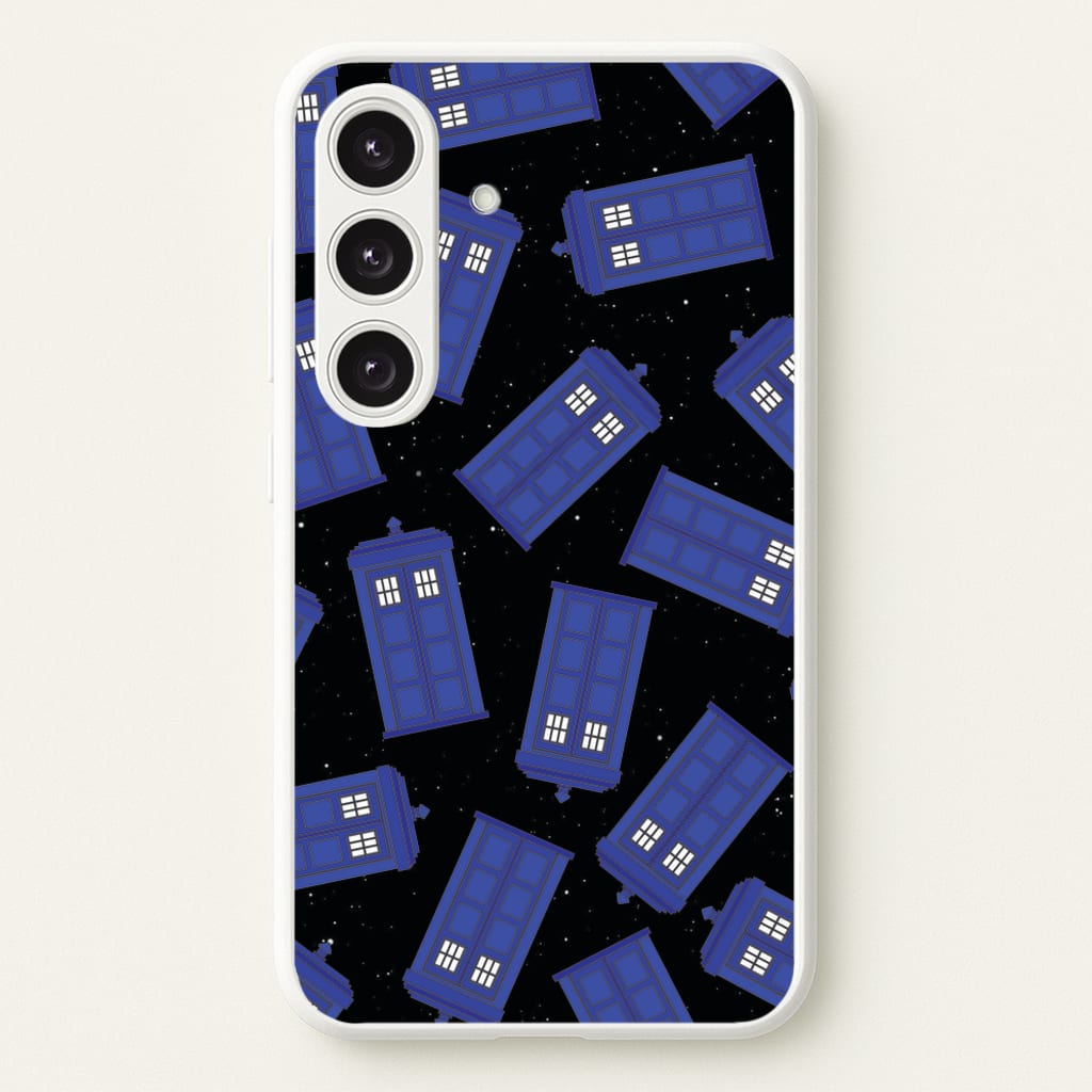 Tardis Pattern - Doctor Who Phone Case for Galaxy S24 Plus