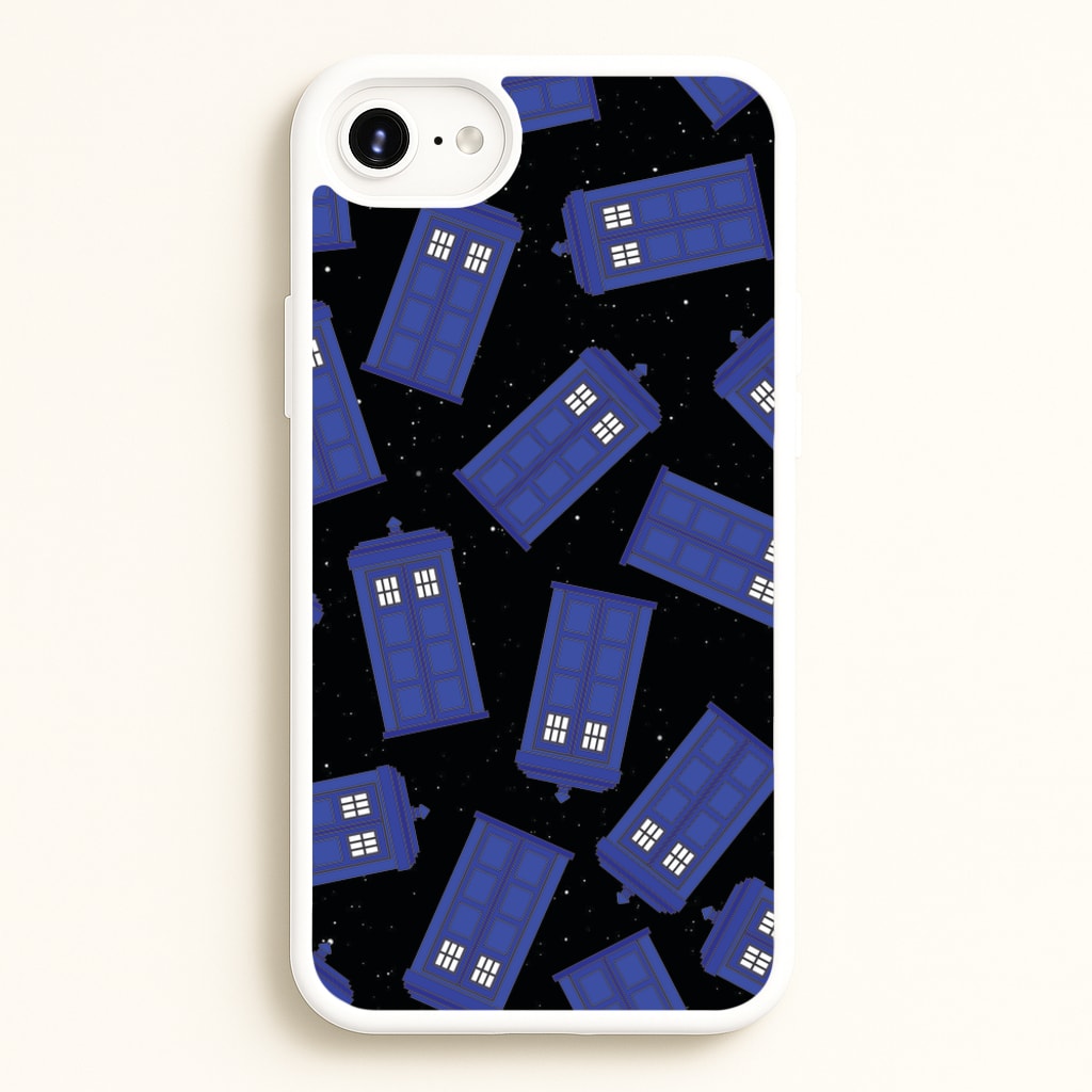Tardis Pattern - Doctor Who Phone Case for iPhone 6 / 7 / 8 / SE