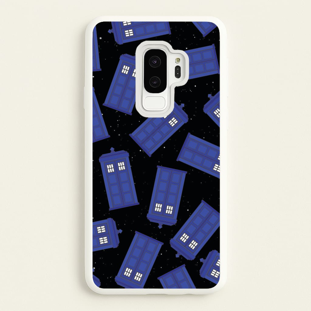 Tardis Pattern - Doctor Who Phone Case for Galaxy S9 Plus