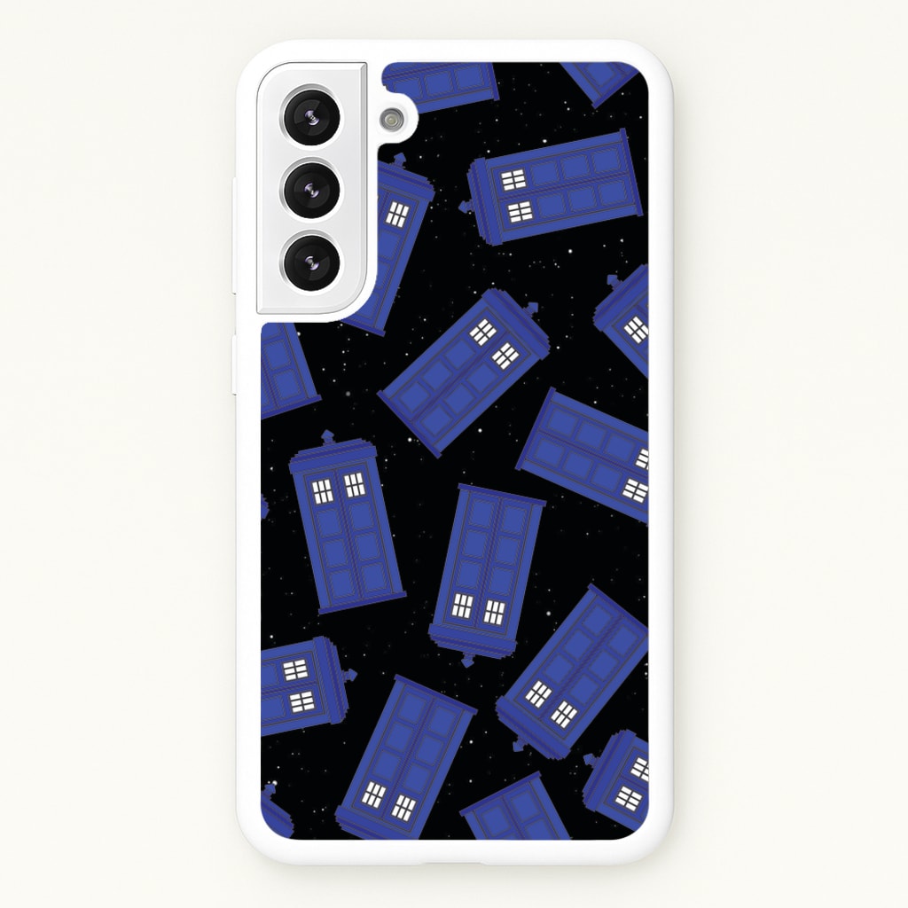 Tardis Pattern - Doctor Who Phone Case for Galaxy S21FE