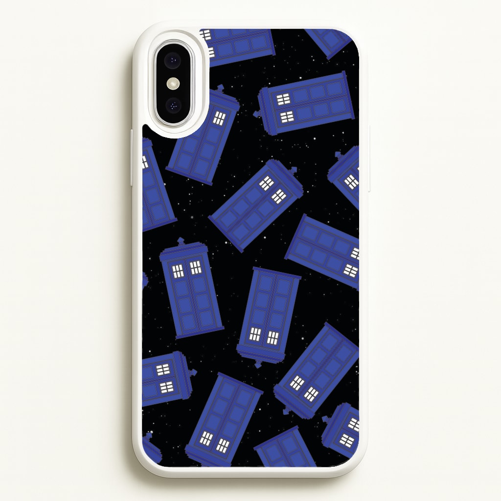Tardis Pattern - Doctor Who Phone Case for iPhone XS Max
