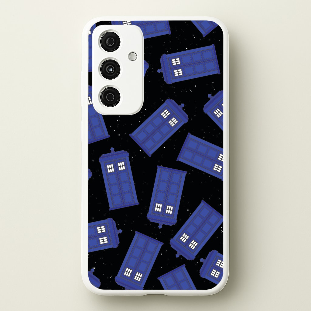Tardis Pattern - Doctor Who Phone Case for Galaxy A35