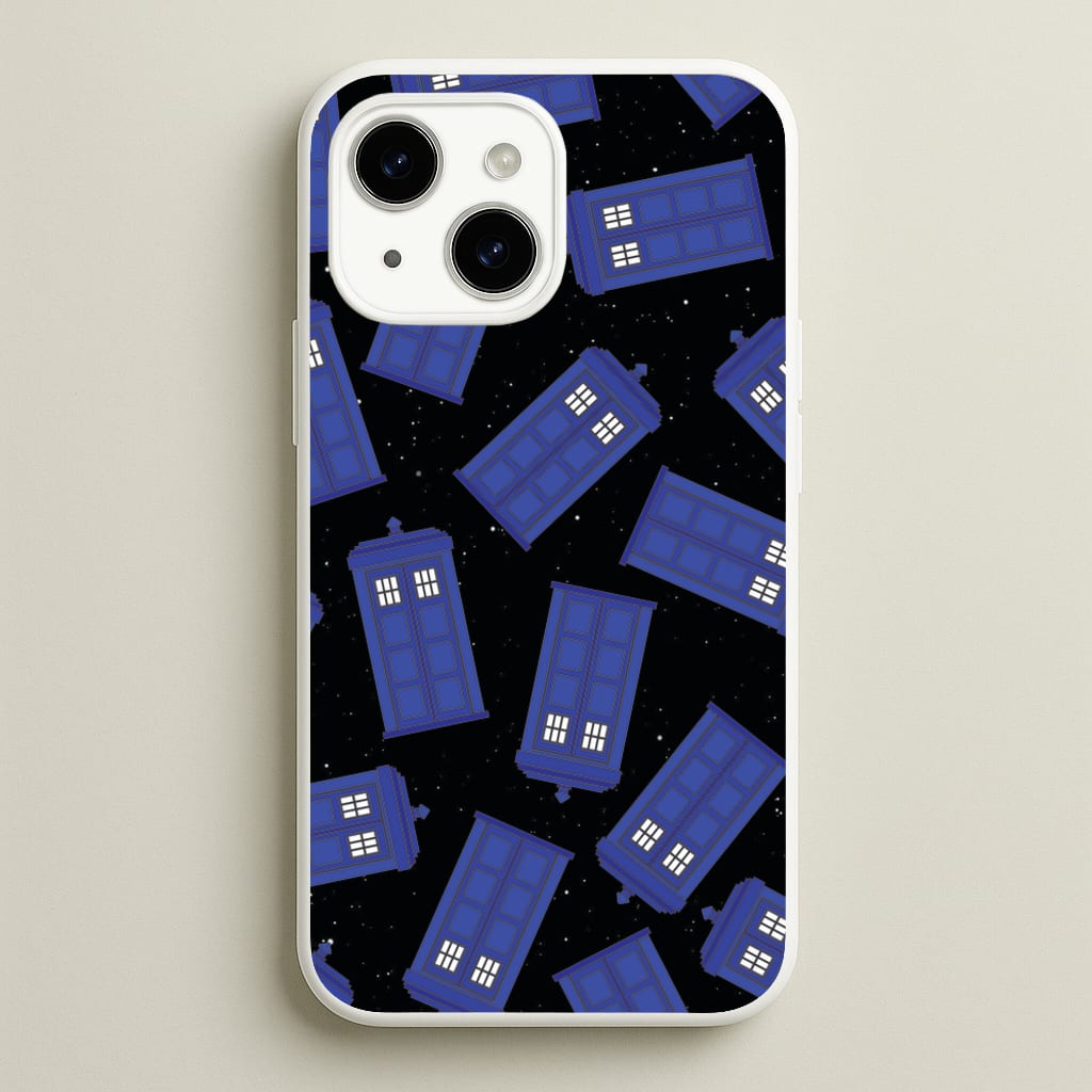 Tardis Pattern - Doctor Who Phone Case for iPhone 15