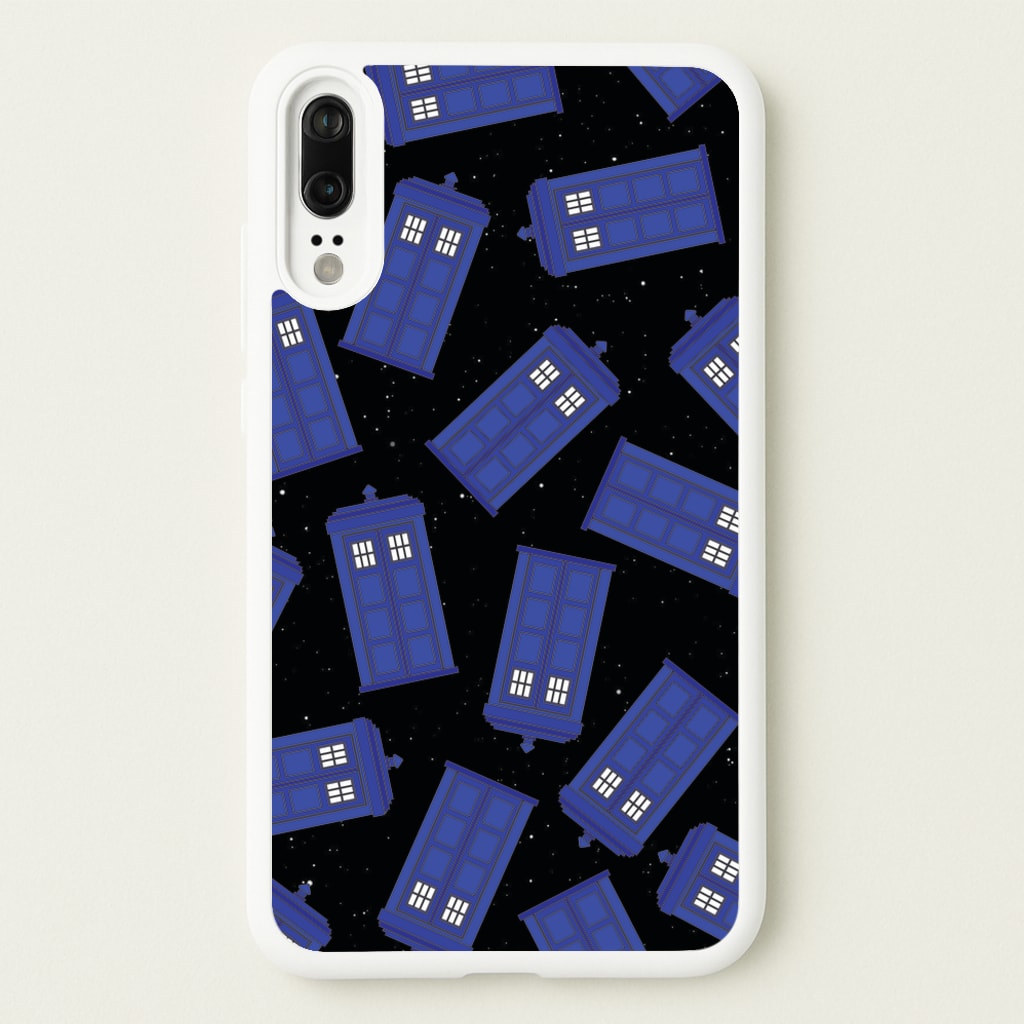 Tardis Pattern - Doctor Who Phone Case for Huawei P20