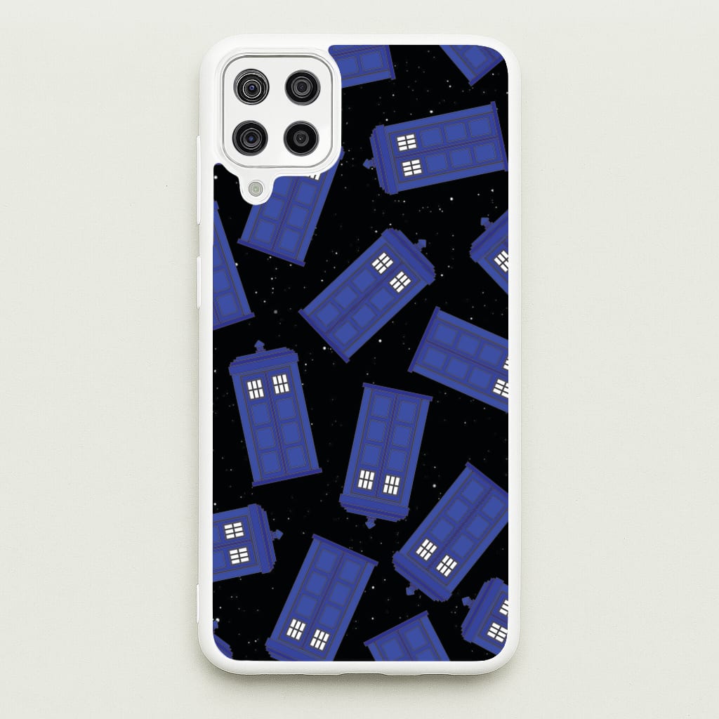 Tardis Pattern - Doctor Who Phone Case for Galaxy A12