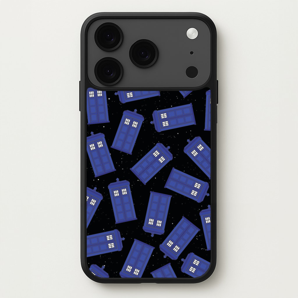 Tardis Pattern Phone Case for iPhone 17 Pro Max