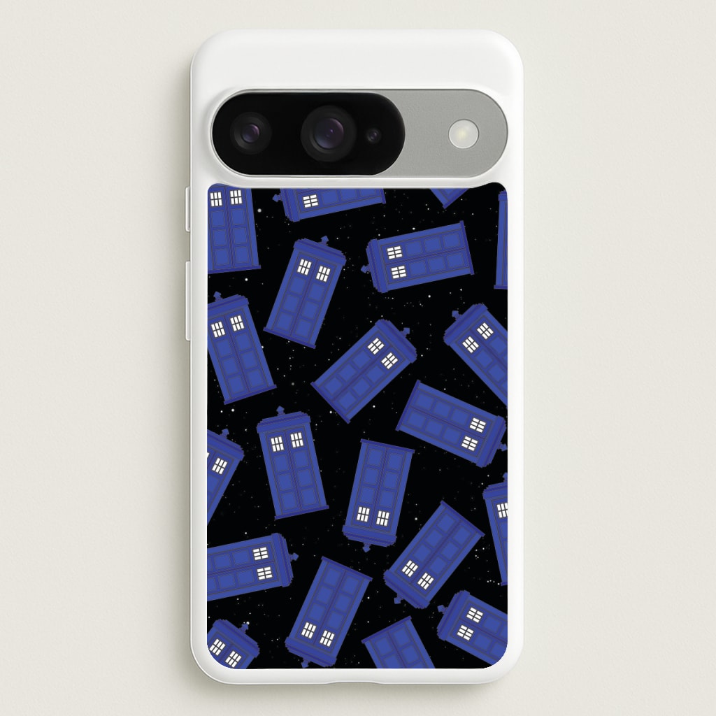 Tardis Pattern Phone Case for Google Pixel 10 / 10 Pro