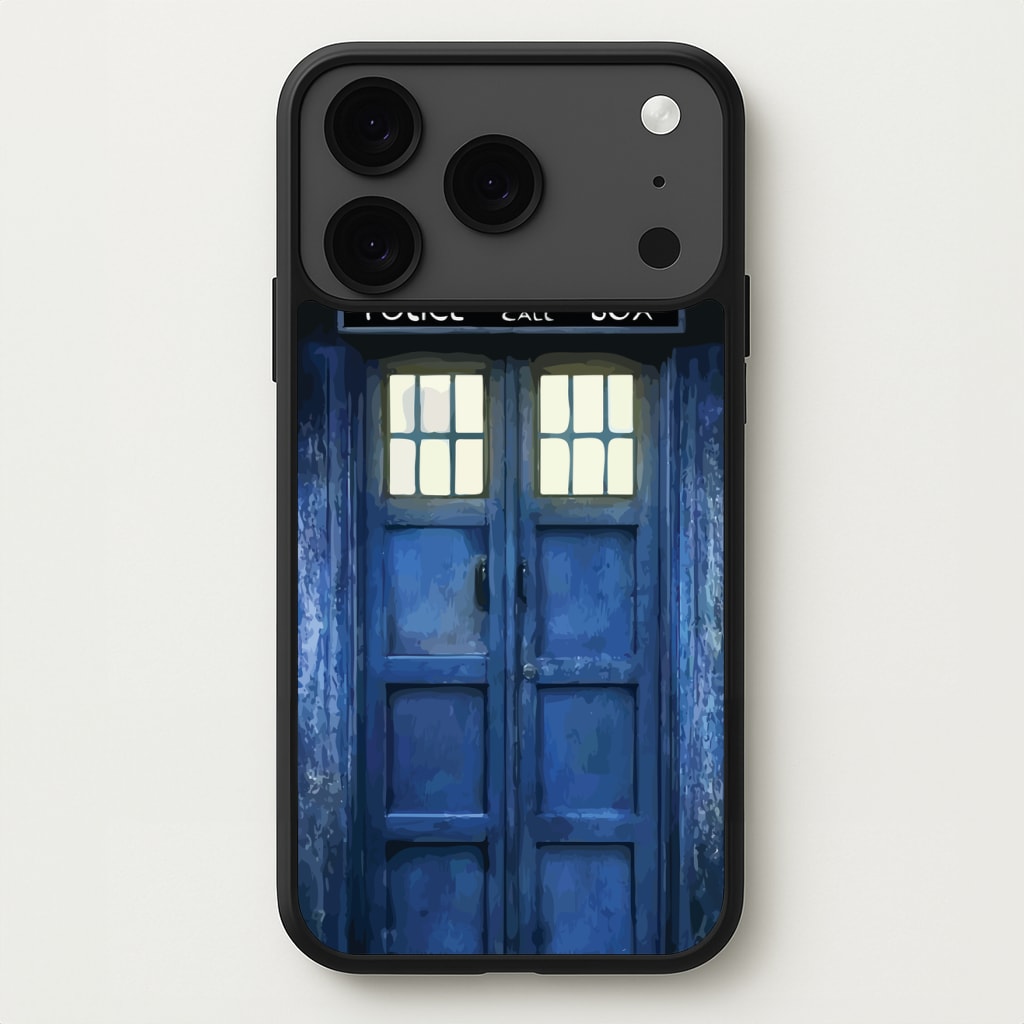 Police Box Phone Case for iPhone 17 Pro