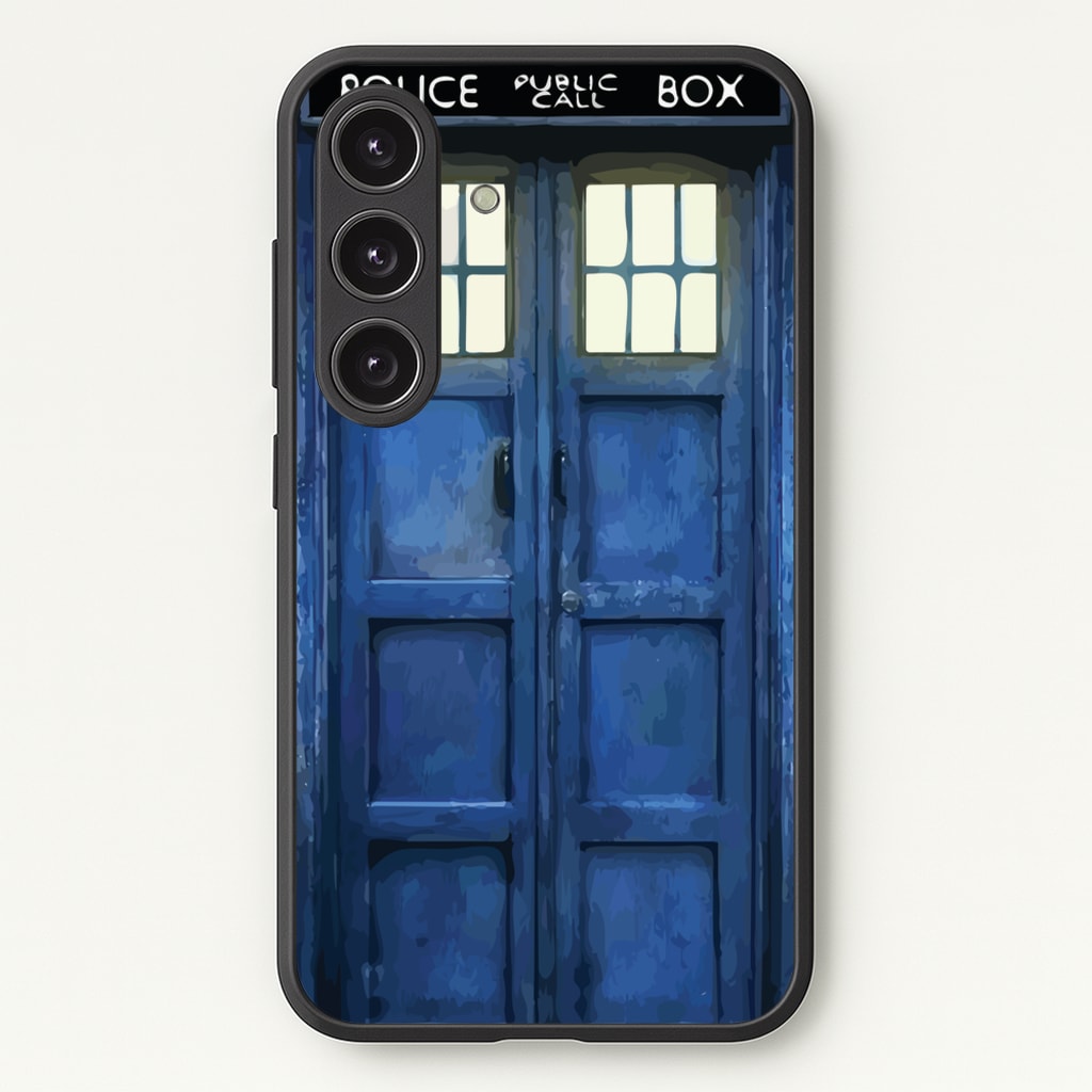 Police Box - Doctor Who Phone Case for Galaxy S25 Plus