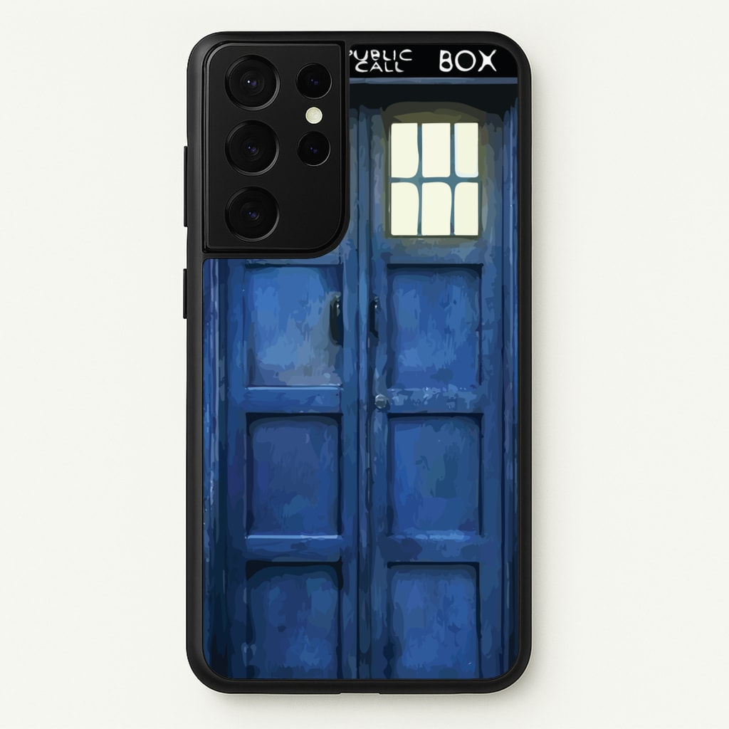 Police Box - Doctor Who Phone Case for Galaxy S21 Ultra