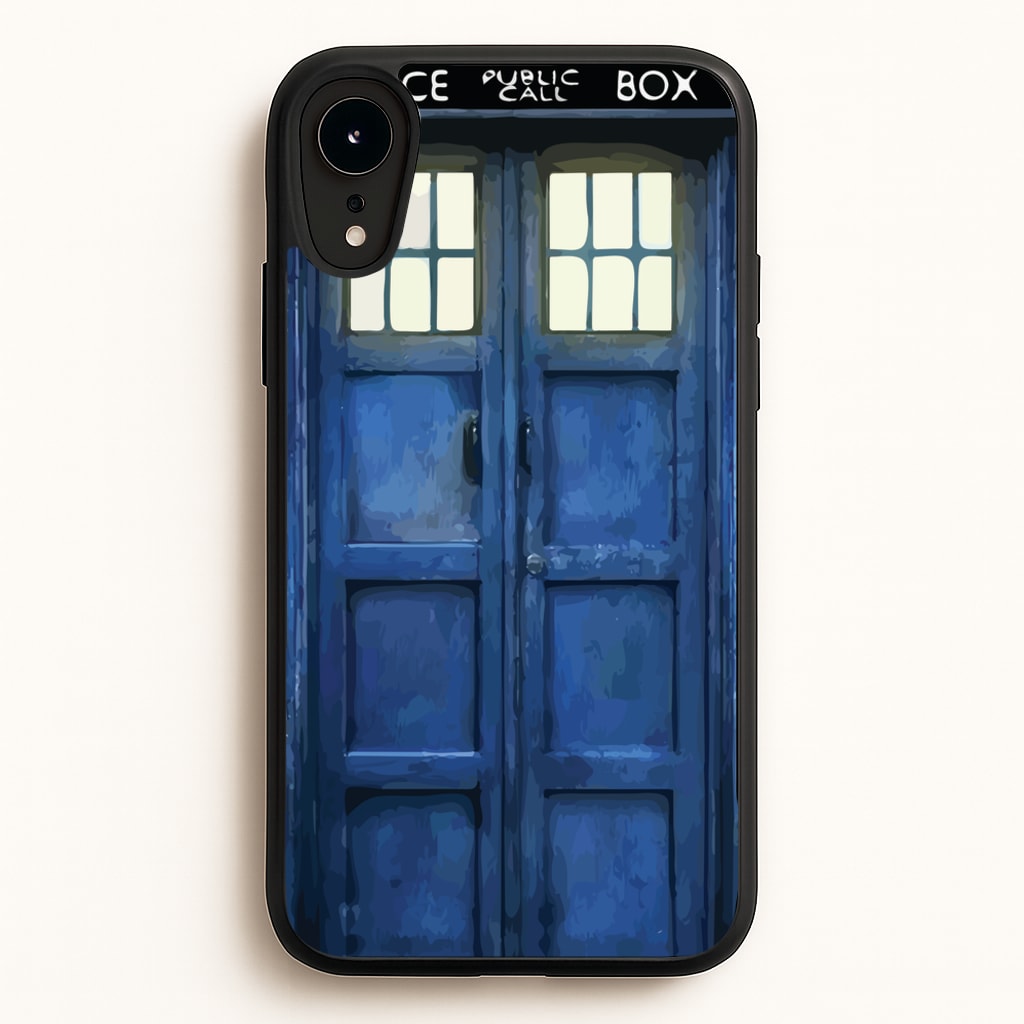 Police Box  - Doctor Who Phone Case for iPhone XR