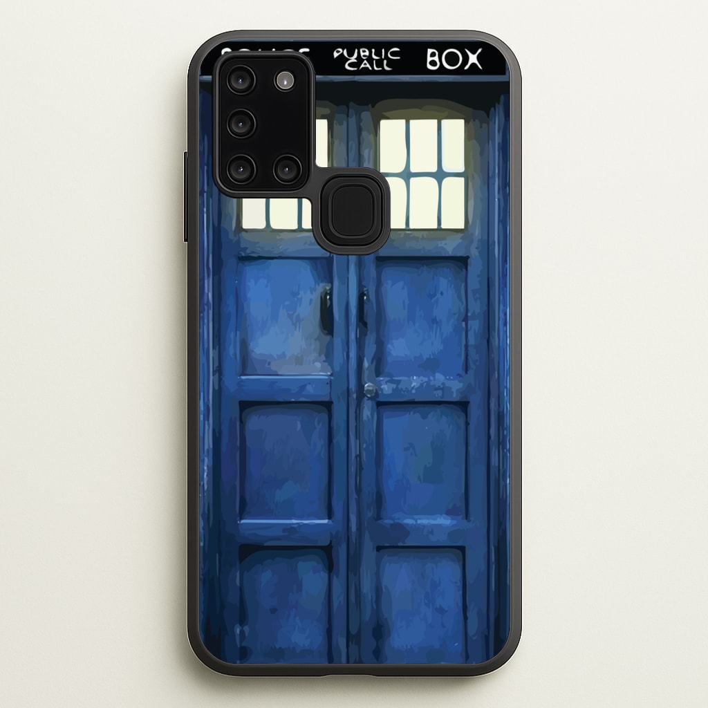 Police Box - Doctor Who Phone Case for Galaxy A21s
