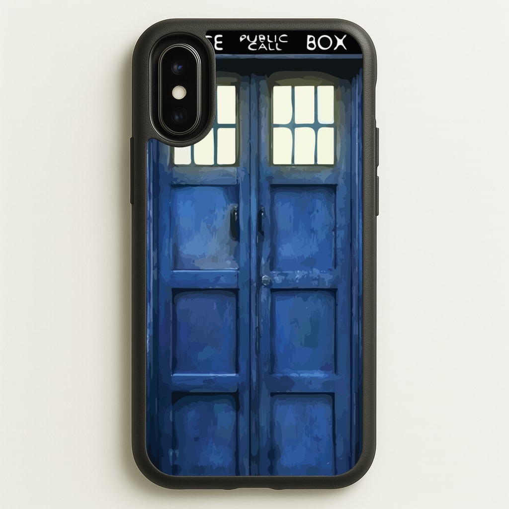 Police Box - Doctor Who Phone Case for iPhone X / XS