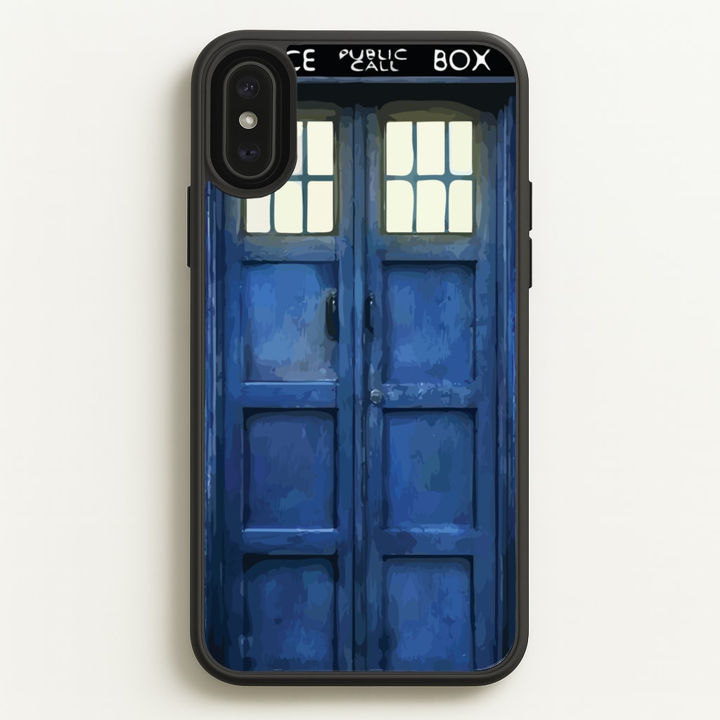 Police Box - Doctor Who Phone Case for iPhone XS Max
