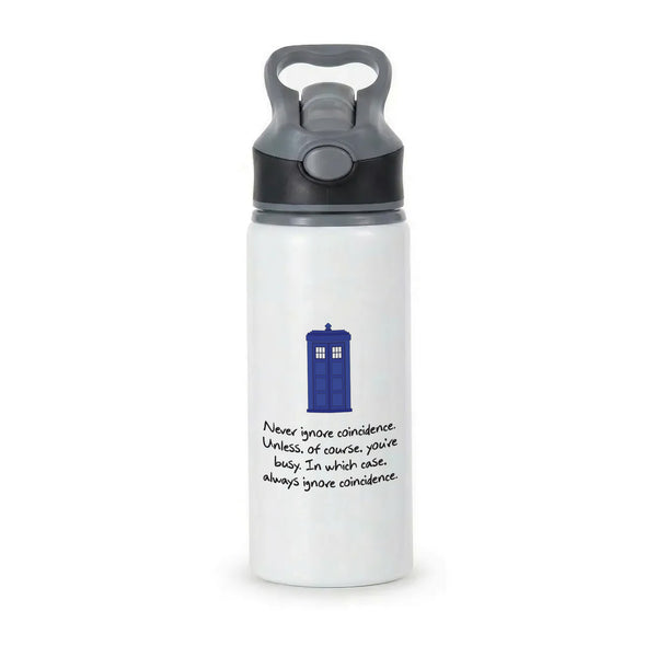 Never Ignore Coincidence Active Water Bottle - Black
