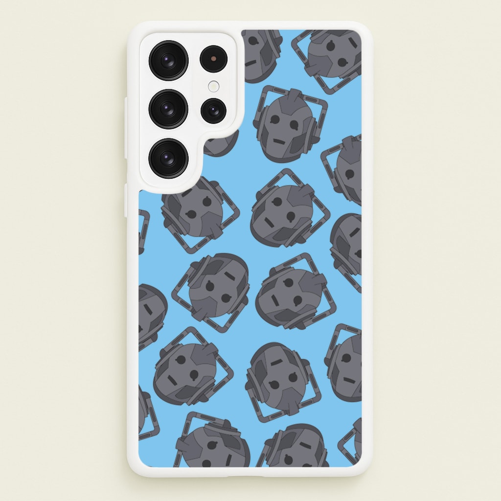 Cyberman Pattern - Doctor Who Phone Case for Galaxy S23 Ultra