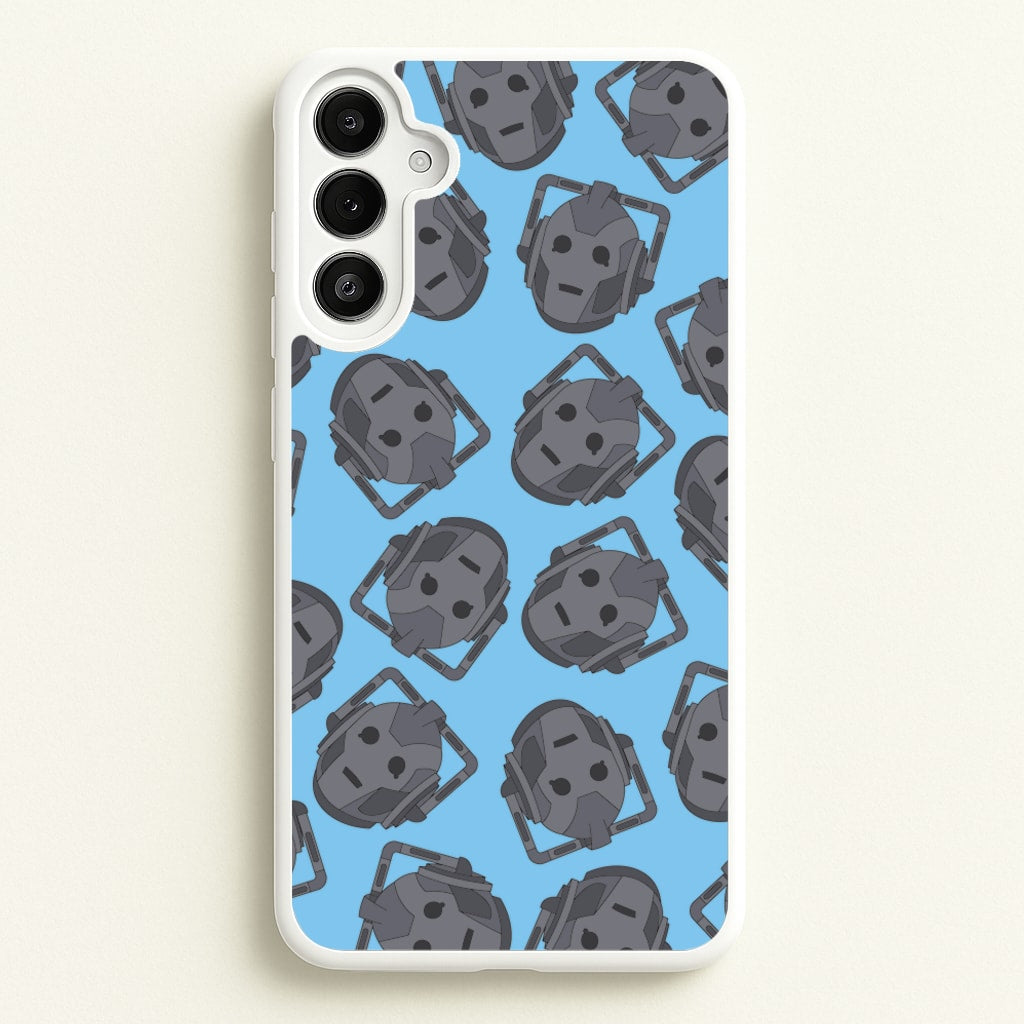 Cyberman Pattern - Doctor Who Phone Case for Galaxy A34