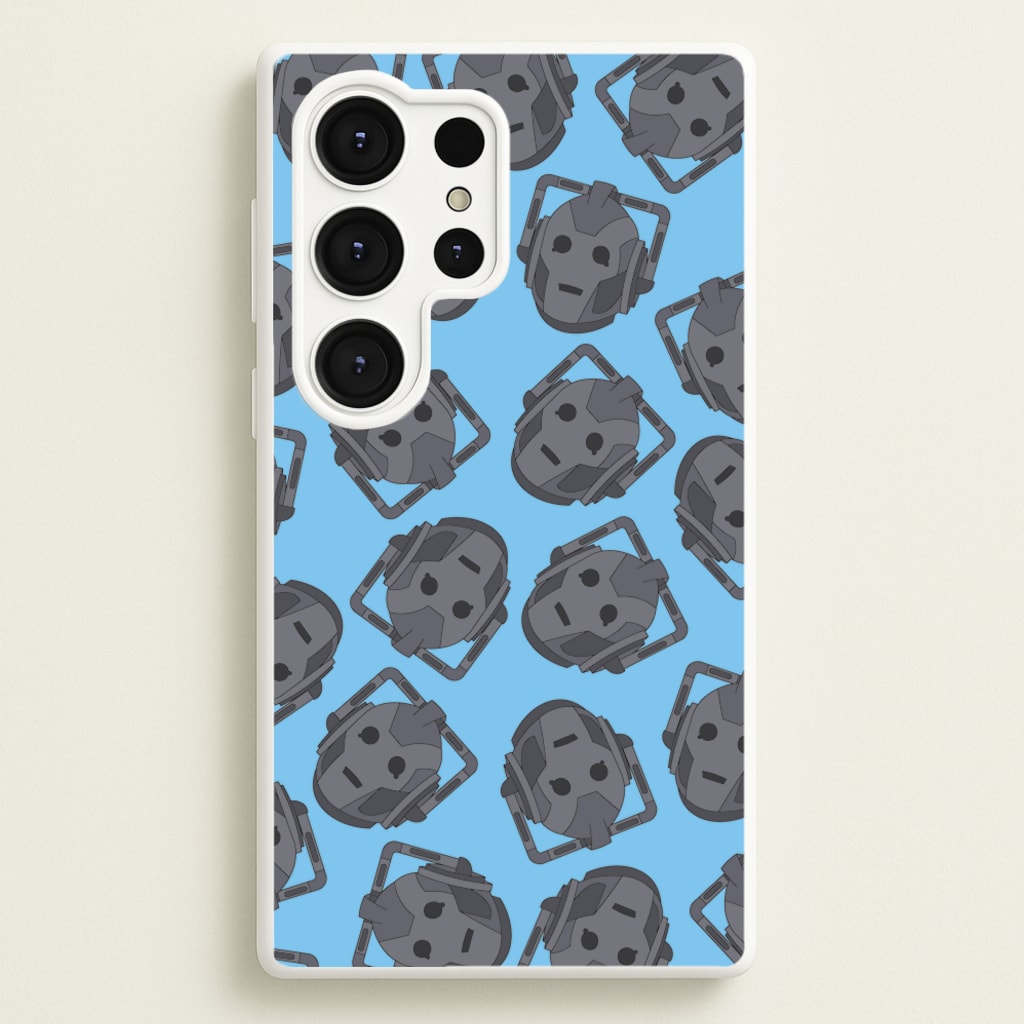Cyberman Pattern - Doctor Who Phone Case for Galaxy S25 Ultra
