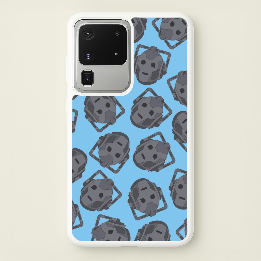 Cyberman Pattern - Doctor Who Phone Case for Galaxy S20 Ultra