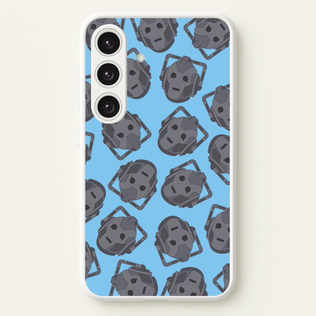 Cyberman Pattern - Doctor Who Phone Case for Galaxy S24FE