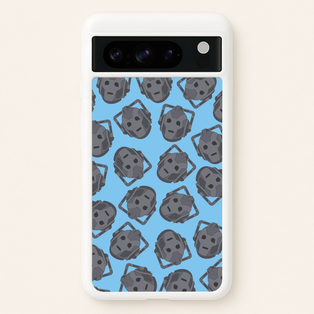 Cyberman Pattern - Doctor Who Phone Case for Google Pixel 8 Pro