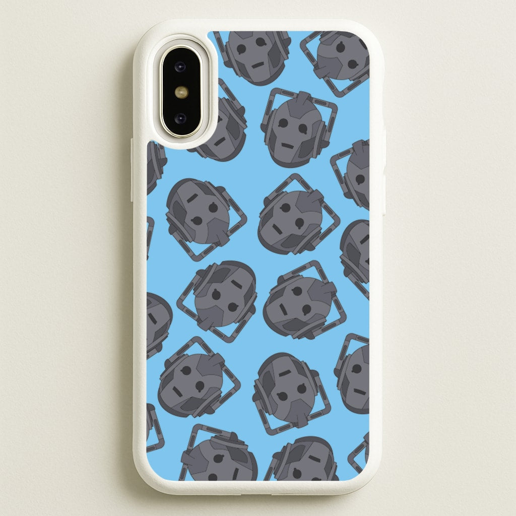 Cyberman Pattern - Doctor Who Phone Case for iPhone X / XS