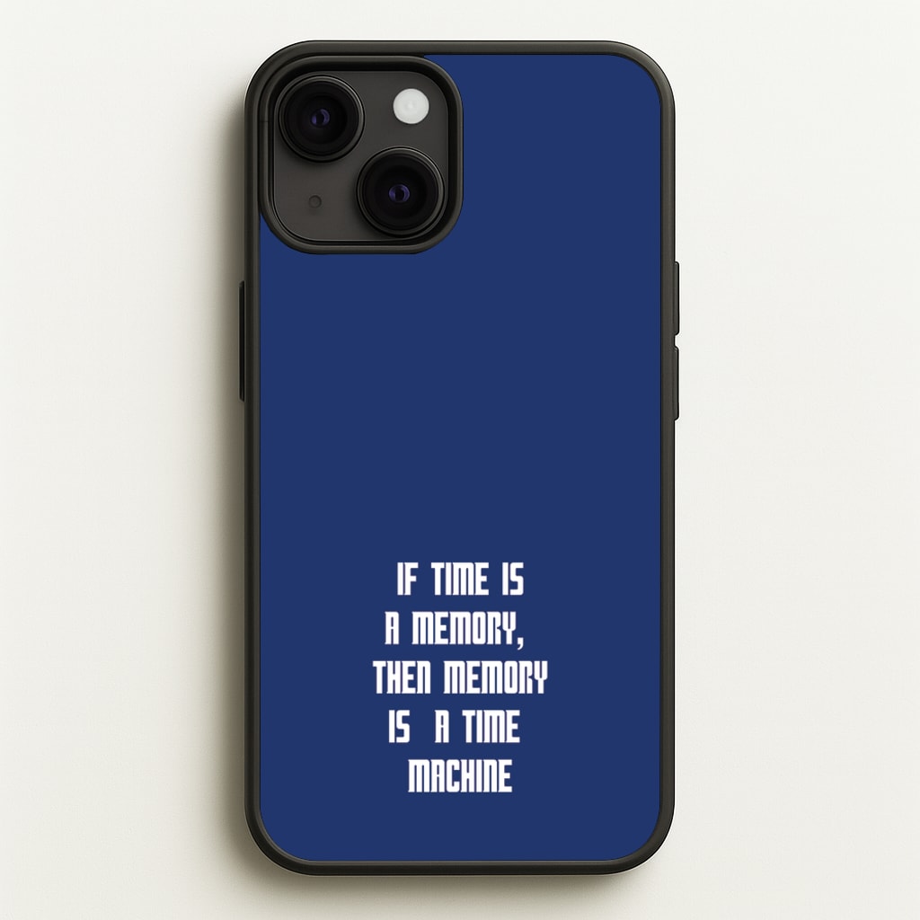 If Time Is A Memory - Doctor Who - Doctor Who Phone Case for iPhone 13 Mini